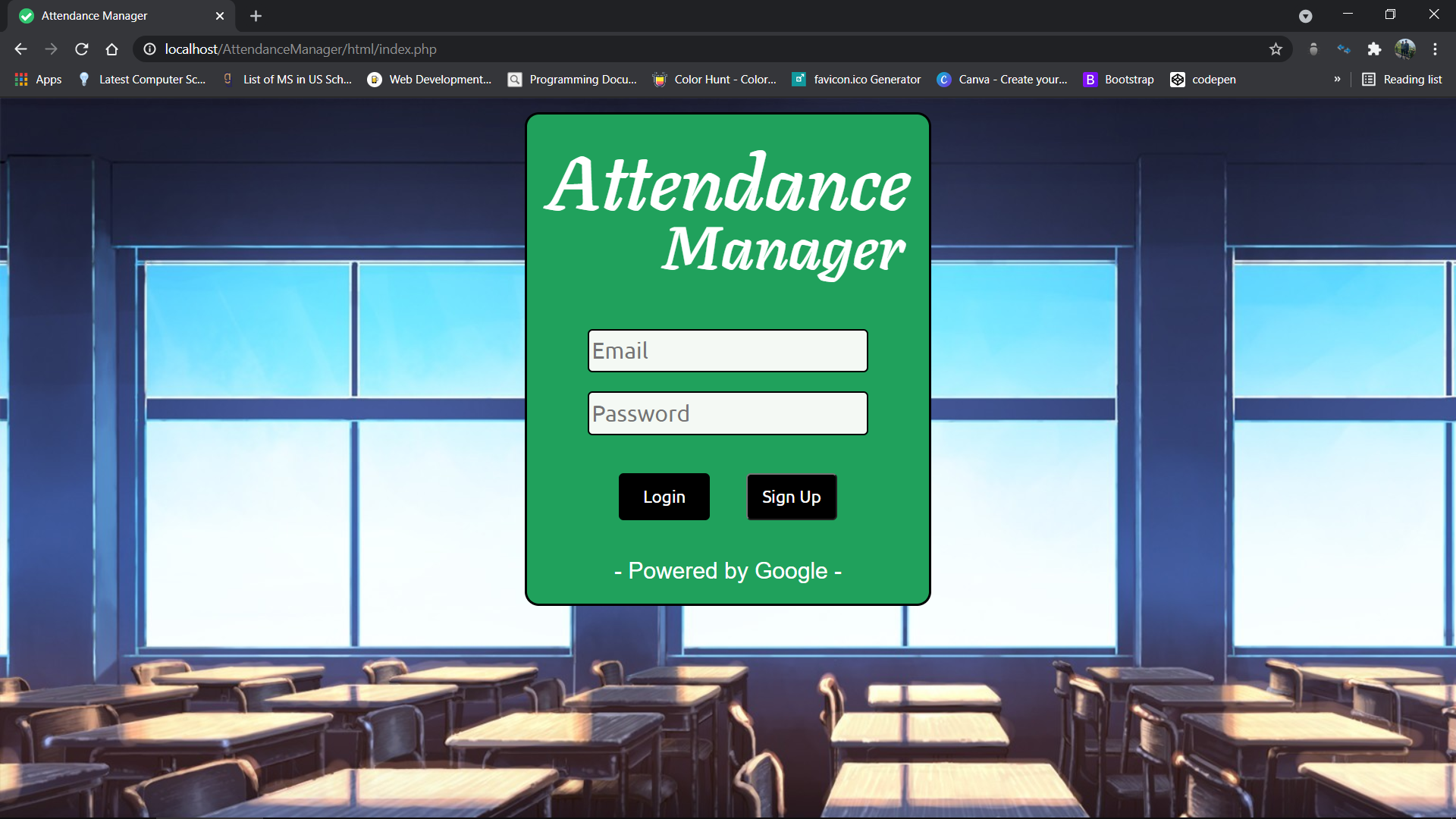 AttendanceManager Screen
